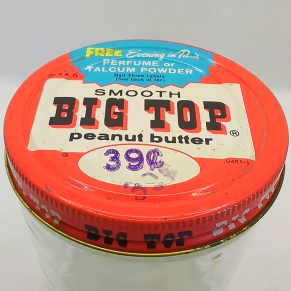Big Top Peanut Butter Jar - Vintage - Picture 2 of 10